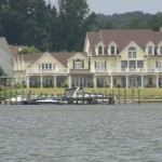 river photo with building