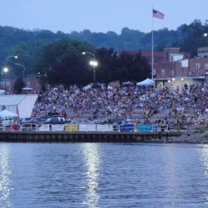Aquatorium at dusk